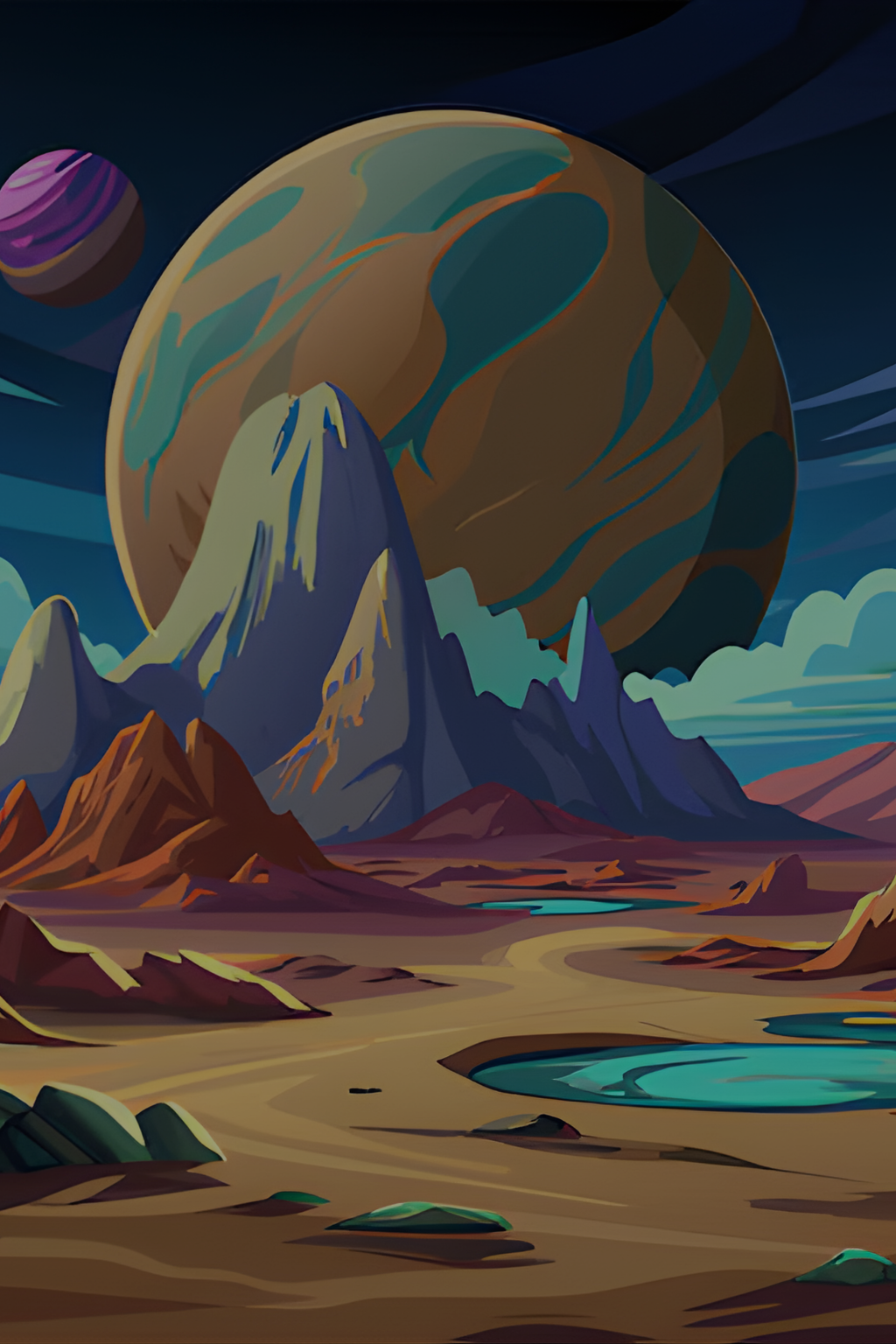 Mystical Forest Background Mobile